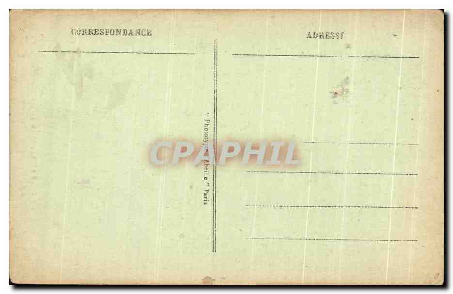 CPA Paris Place de la Concorde L'Obelisque de Louqsor et Avenue des Champs Elysees — Rückseite