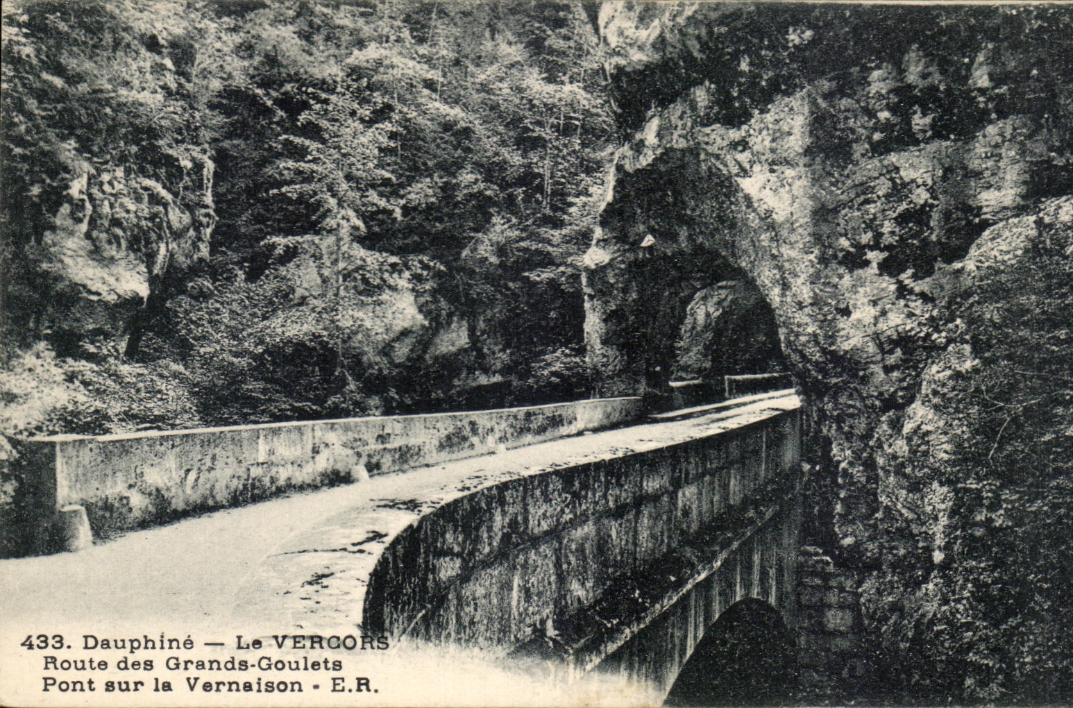Pont sur la Vernaison — Le VERCORS — Route des Grands-Goulets — E.R. — n°433