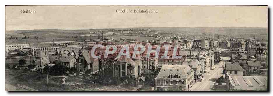 CARTE DOUBLE Oerlikon Gubel Und Bahnhofquartier Suisse