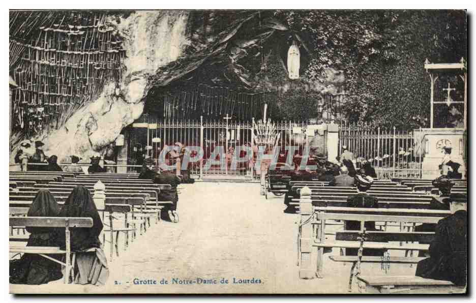 CPA Grotte De Notre Dame De Lourdes