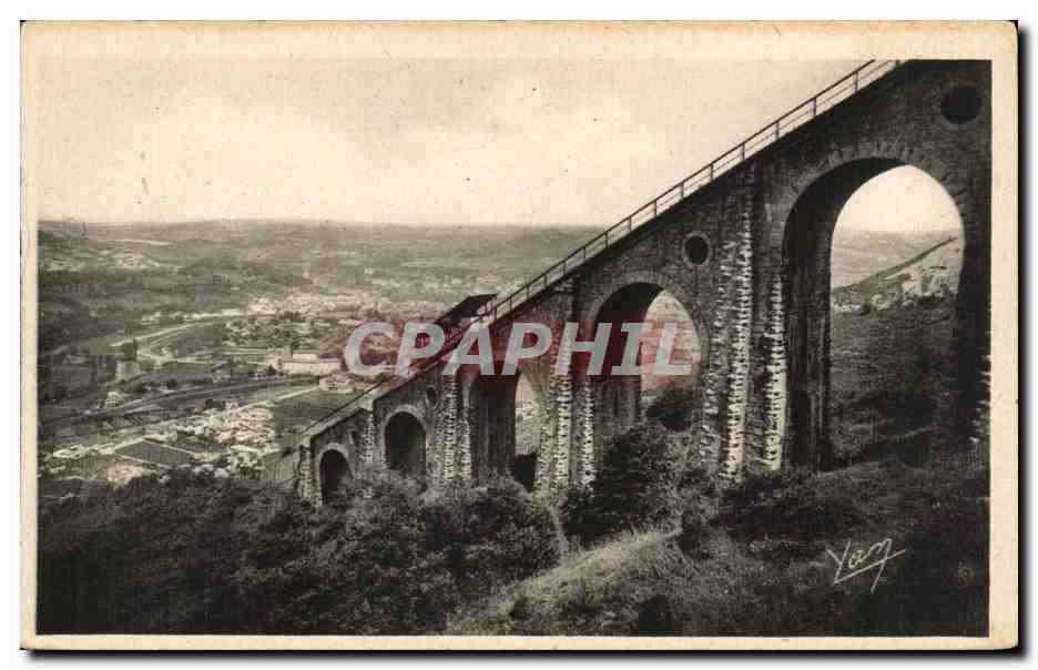 CPA Lourdes Funiculaire du pic de Jer Le viaduc
