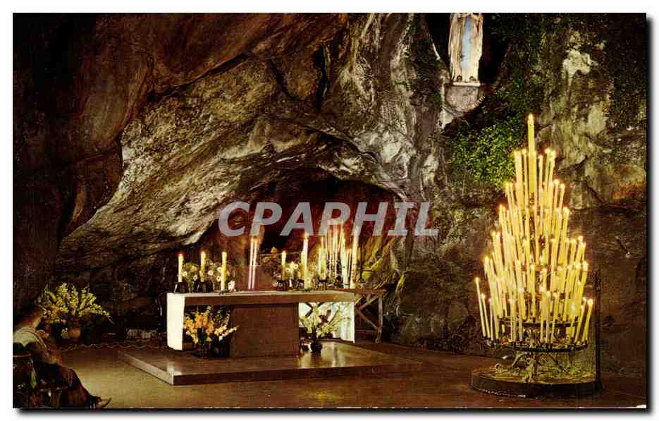 CPSM Lourdes La Grotte Miraculeuse