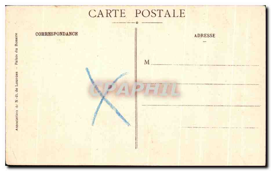 Lourdes - Portrait de Bernadette Soubirous - Association du Palais de Lourdes — Verso