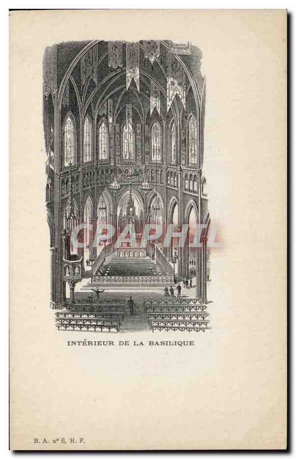 CPA Interieur De La Basilique Lourdes