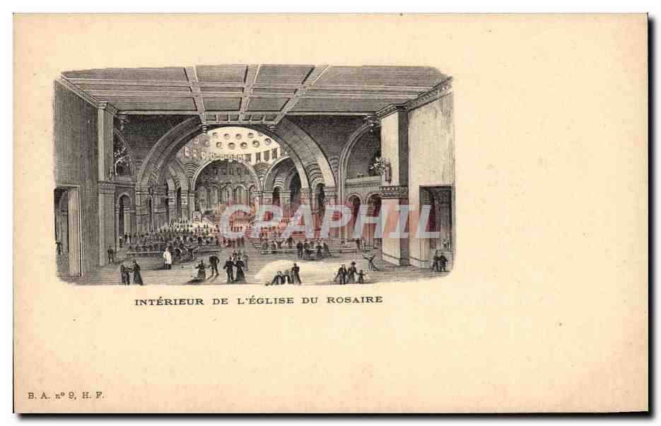 CPA Interieur de L'Eglise Du Rosaire Lourdes