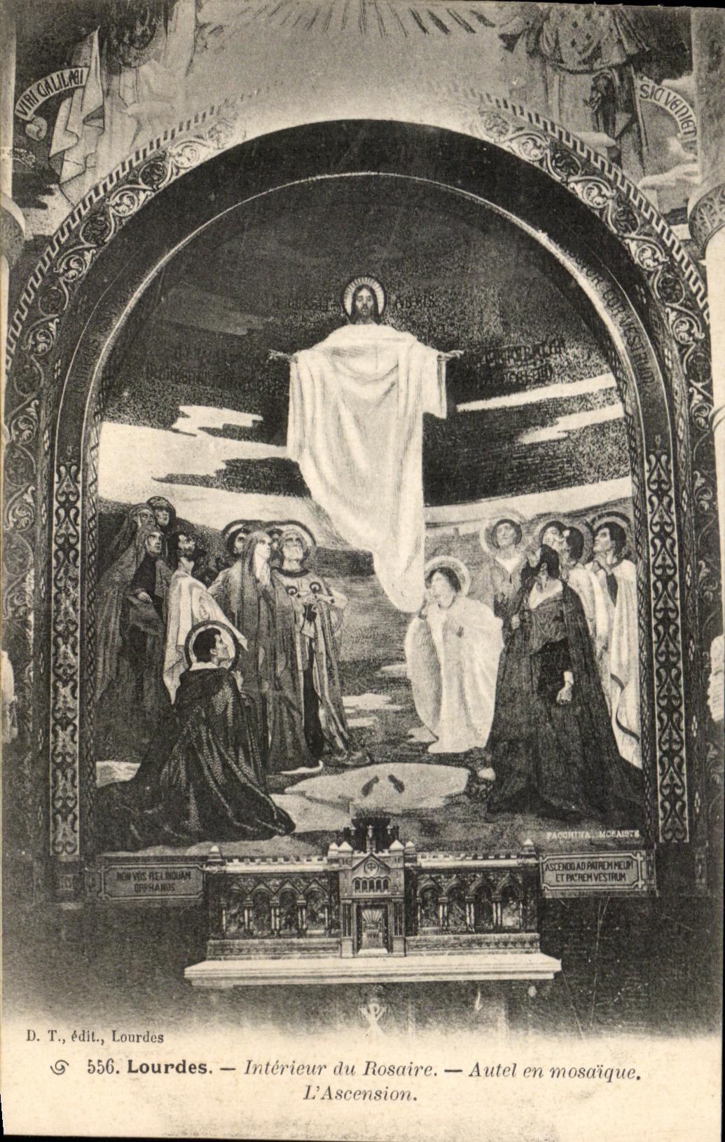 CPA Lourdes Interieur Du Rosaire Autel En Mosaique Ascension