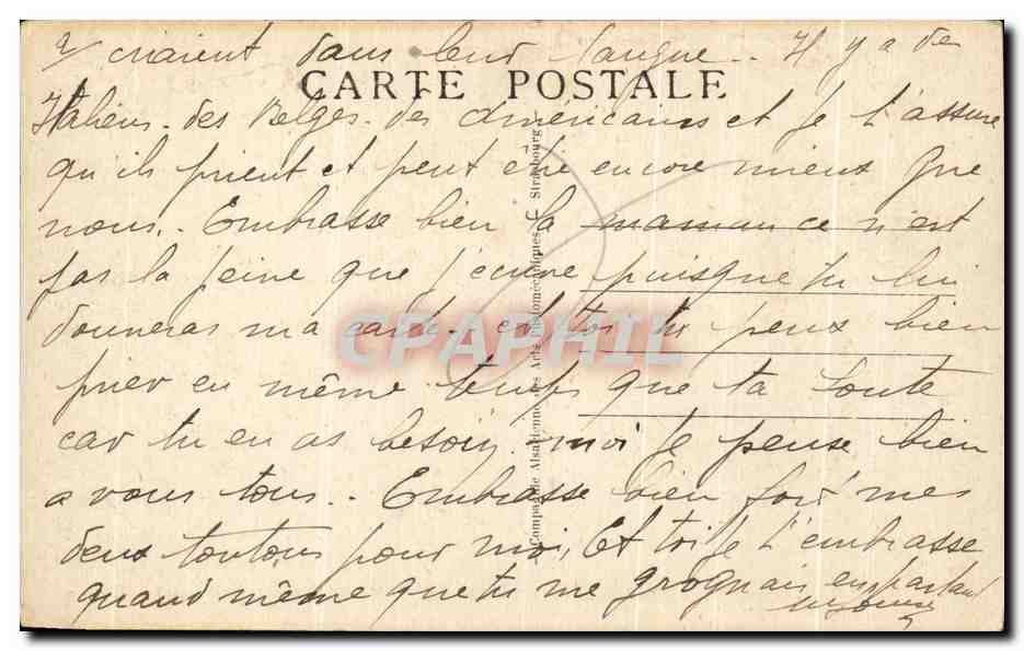 CPA Lourdes Apparition De La Vierge La Vierge De La Grotte — Verso
