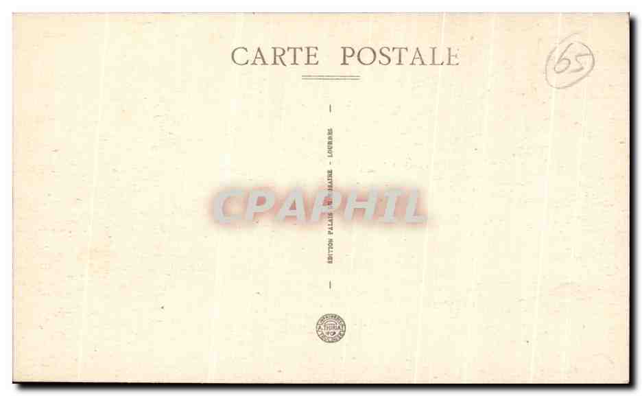 CPA Lourdes Pie Du Jer Vu Du Calvaire — Verso
