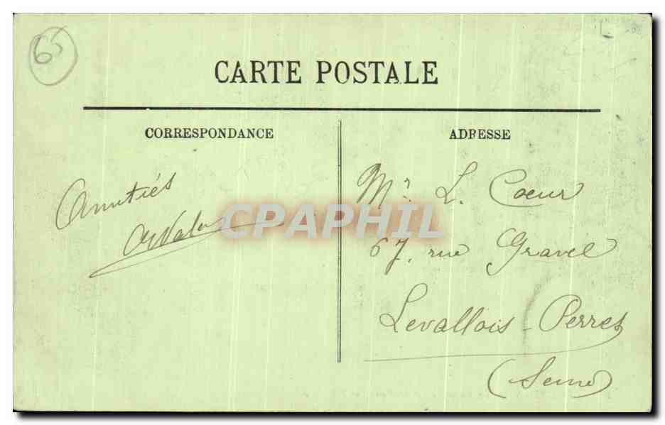 CPA Lourdes Le Calvaire Station — Verso