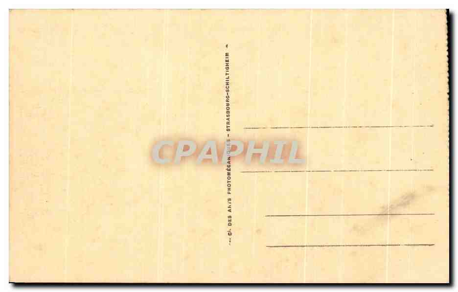 CPA Lourdes Interieur du Moulin de Boly — Verso