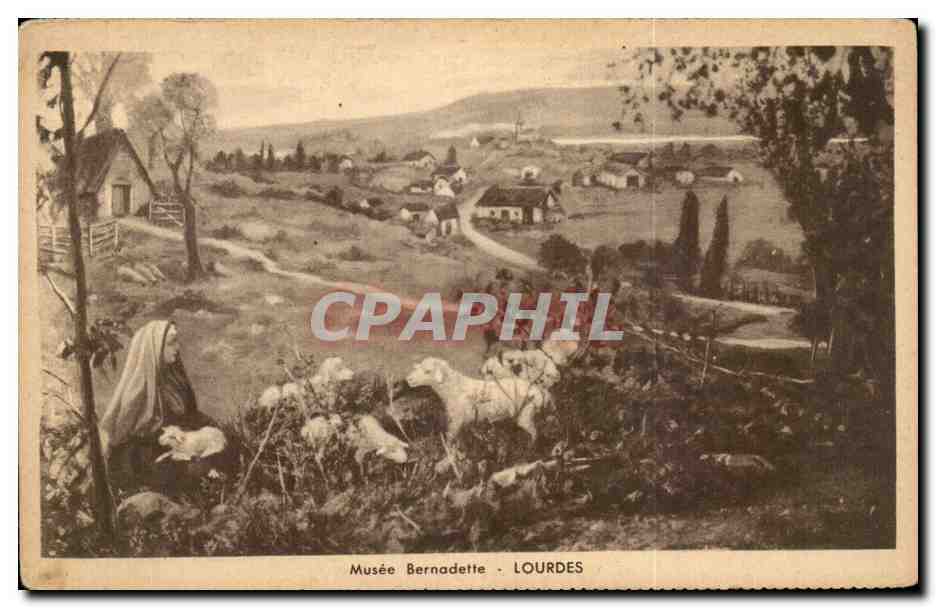 CPA Musee Bernadette Lourdes Moutons