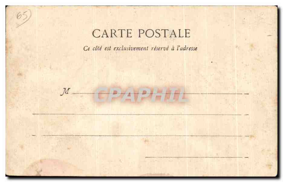 CPA Grotte de Notre Dante de Lourdes — Verso