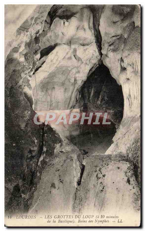 Lourdes — Les Grottes du Loup (à 10 minutes de la Basilique), Bains des Nymphes — LL