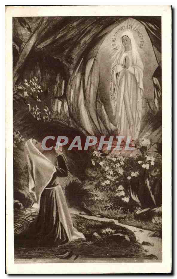 CPA Lourdes A'Apparition 