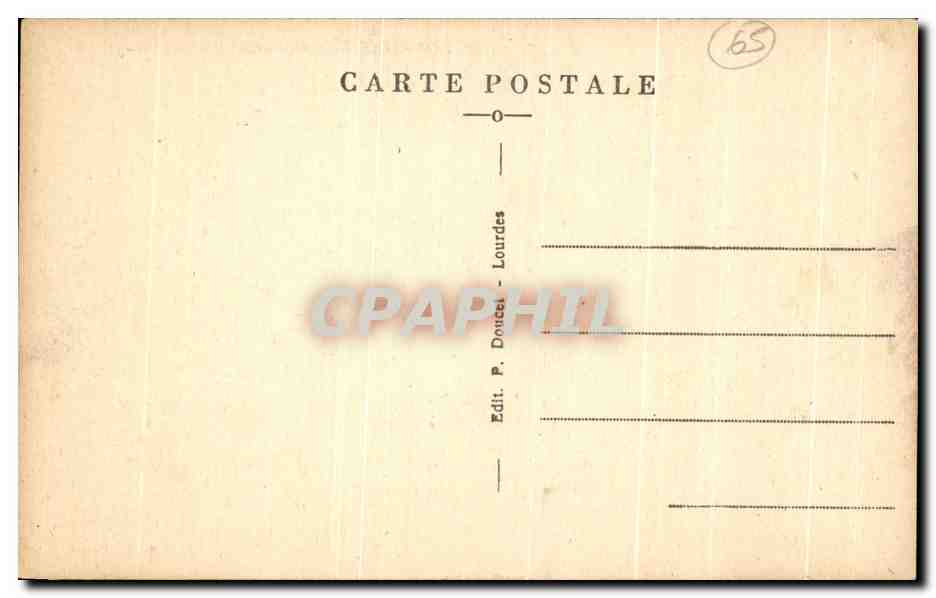 CPA Lourdes Le Monument Interallie  — Verso