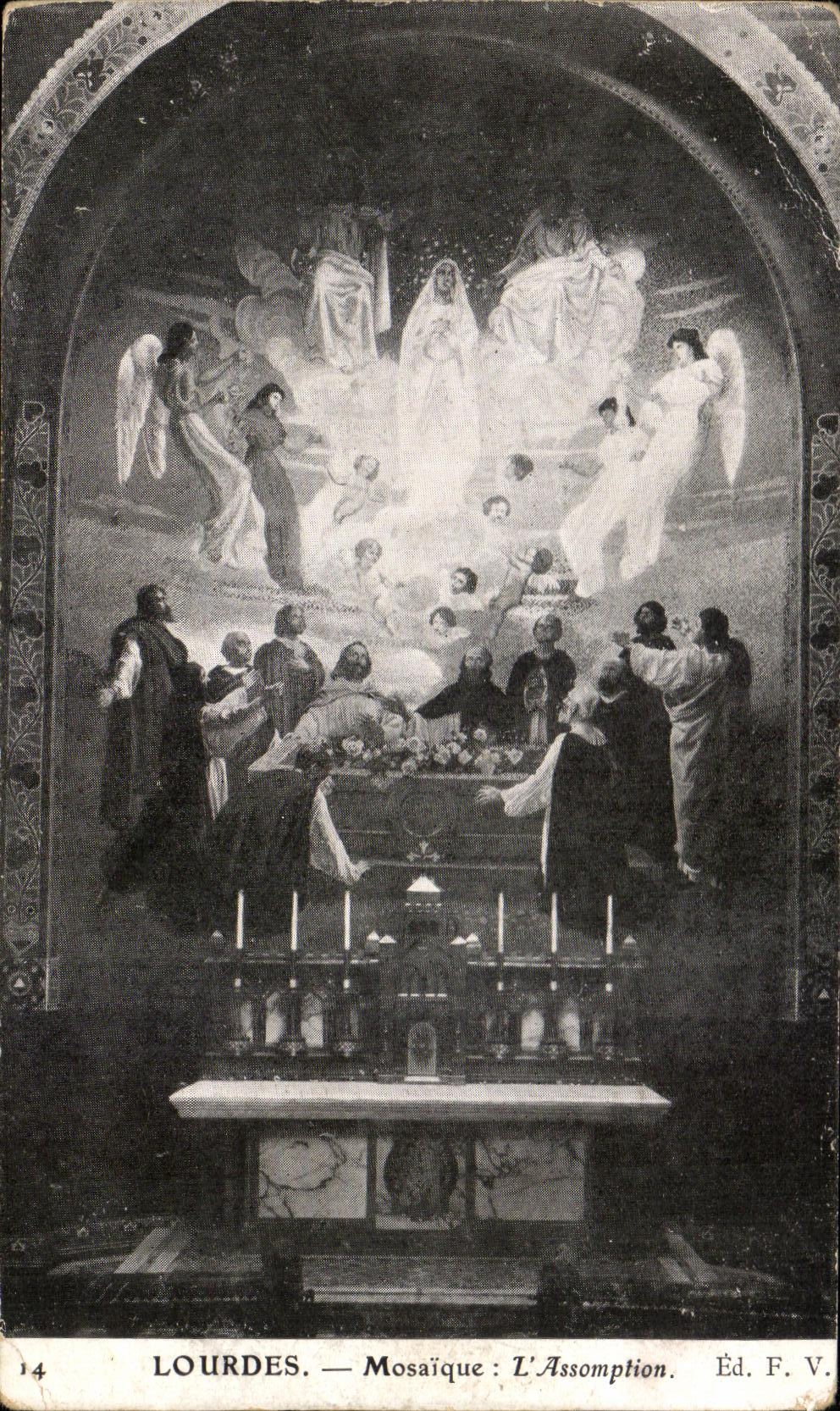 CPA Lourdes Mosaique L'Assomption