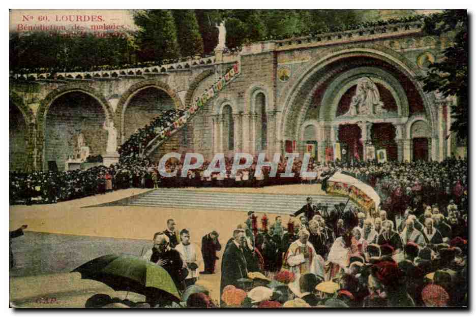 CPA Lourdes Benetiction Des Malades