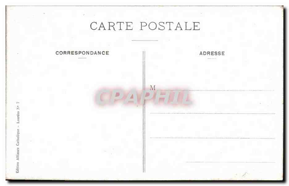 CPA Louvres La Grotte — Verso
