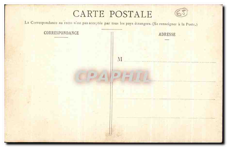 CPA Lourdes Benediction Du TS Sacrement — Verso