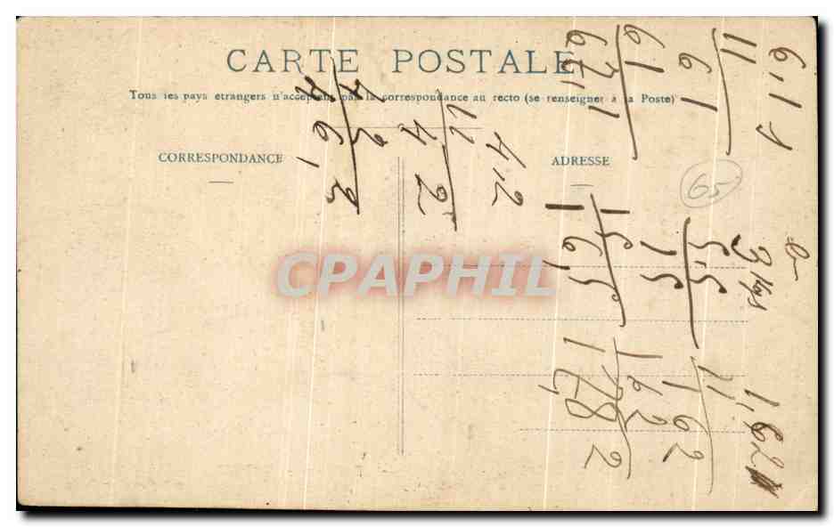 CPA Lourdes La calvaire 3eme Station Simon Le cyreneen aide Jesus A Porter Sa Croix — Verso