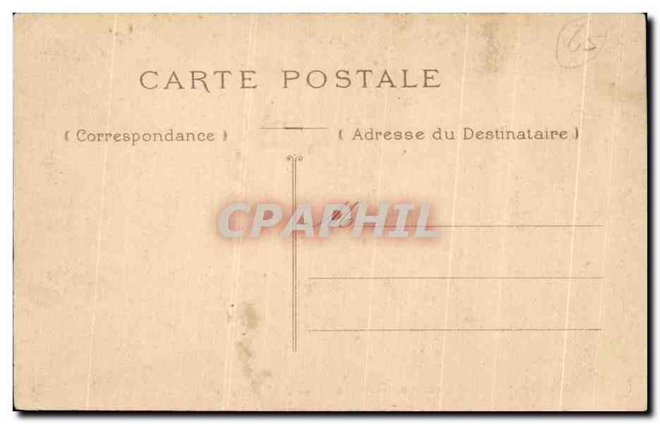 CPA Lourdes Le Gave et le Chateau  — Verso