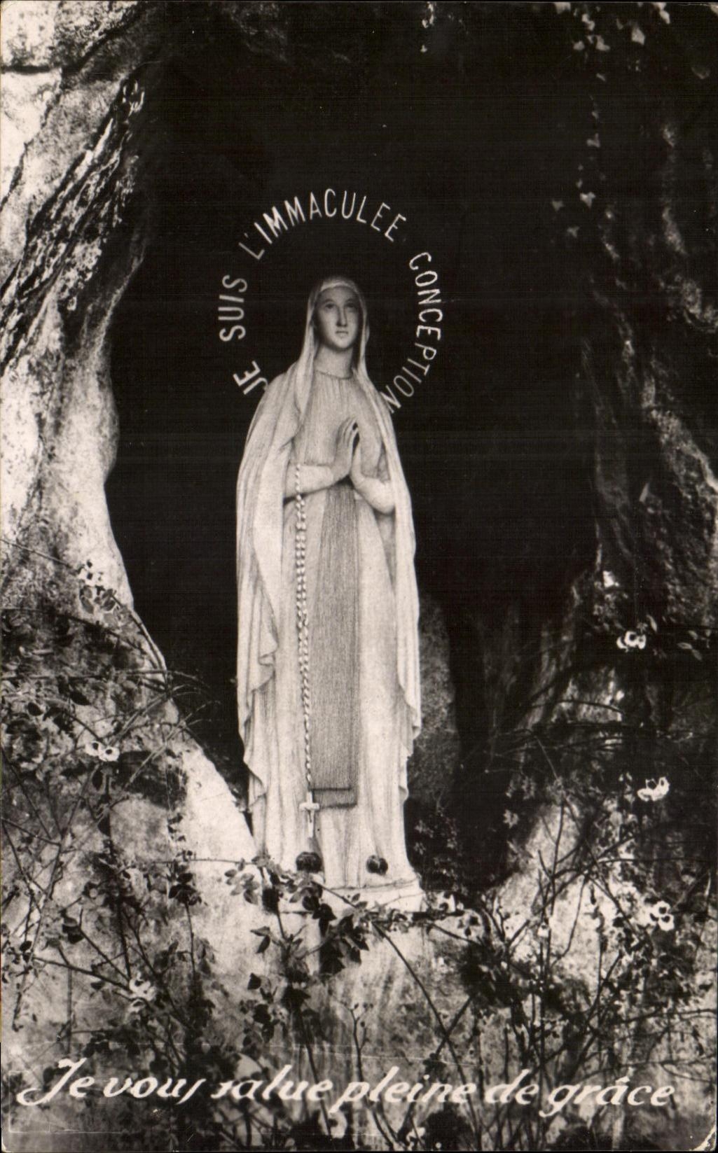 Notre-Dame de la Grotte — Statue de la Vierge à la Grotte — Missions du Maduré et de Madagascar