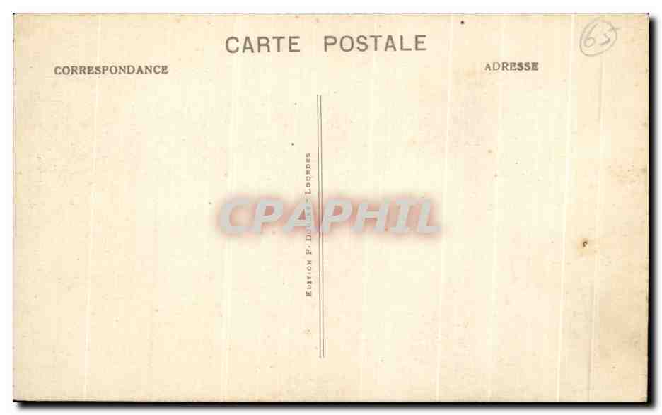 CPA Lourdes La Basillque  — Verso
