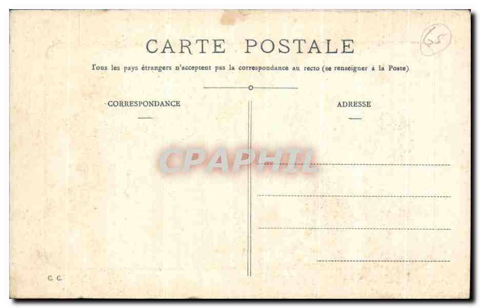 CPA Lourdes Gare du funiculaire du Pic du Jer — Verso