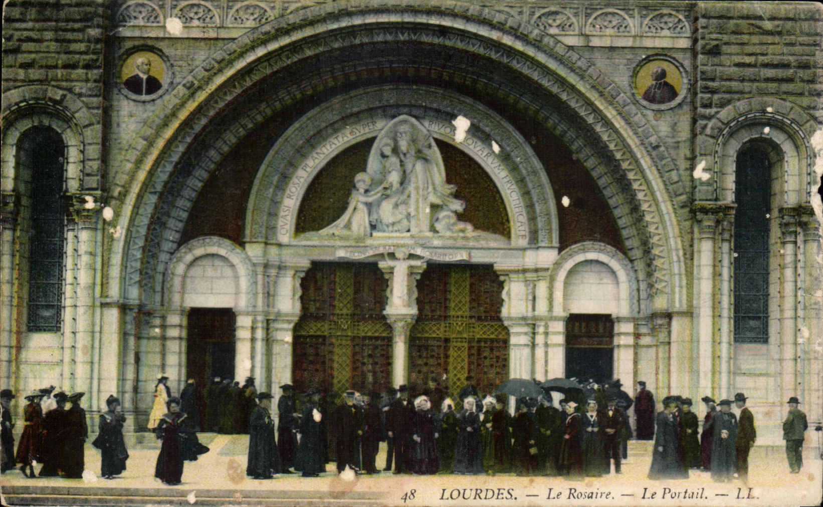 CPA Lourdes Le rosaire Le Portail