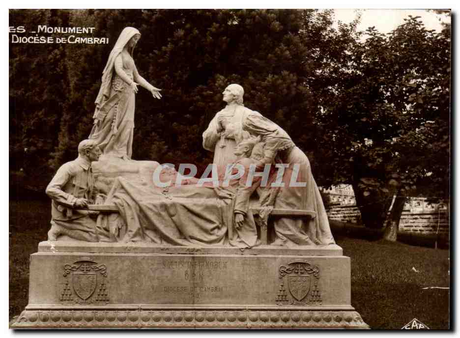 CPA Monument offert par le Diocese De Cambrai Lourdes