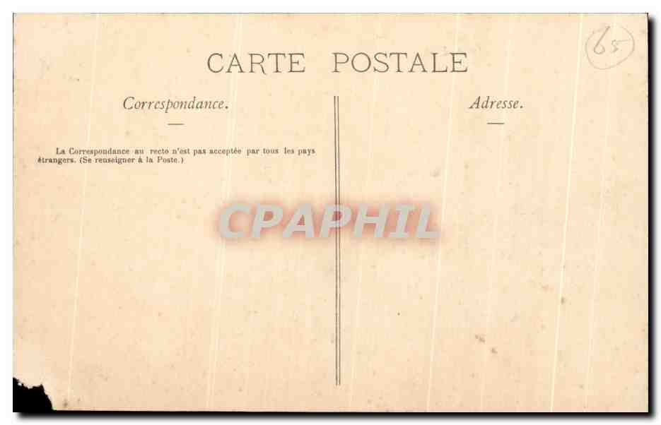 CPA Les Pyrenees Illustrees Lourdes Le Vieux Chateau Fort — Verso