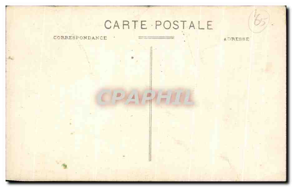 CPA Lourdes L'Esplanade et le Chateau Fort — Verso