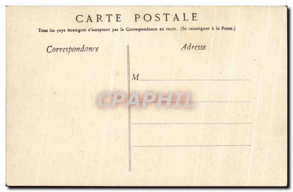 CPA Lourdes Vierge de L'Esplanade et le Fort — Verso