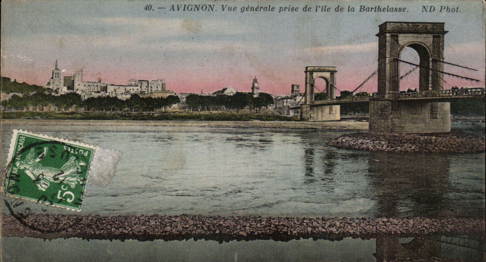 CPA Avignon vue Generale prise de l'ile de la Barthelasse
