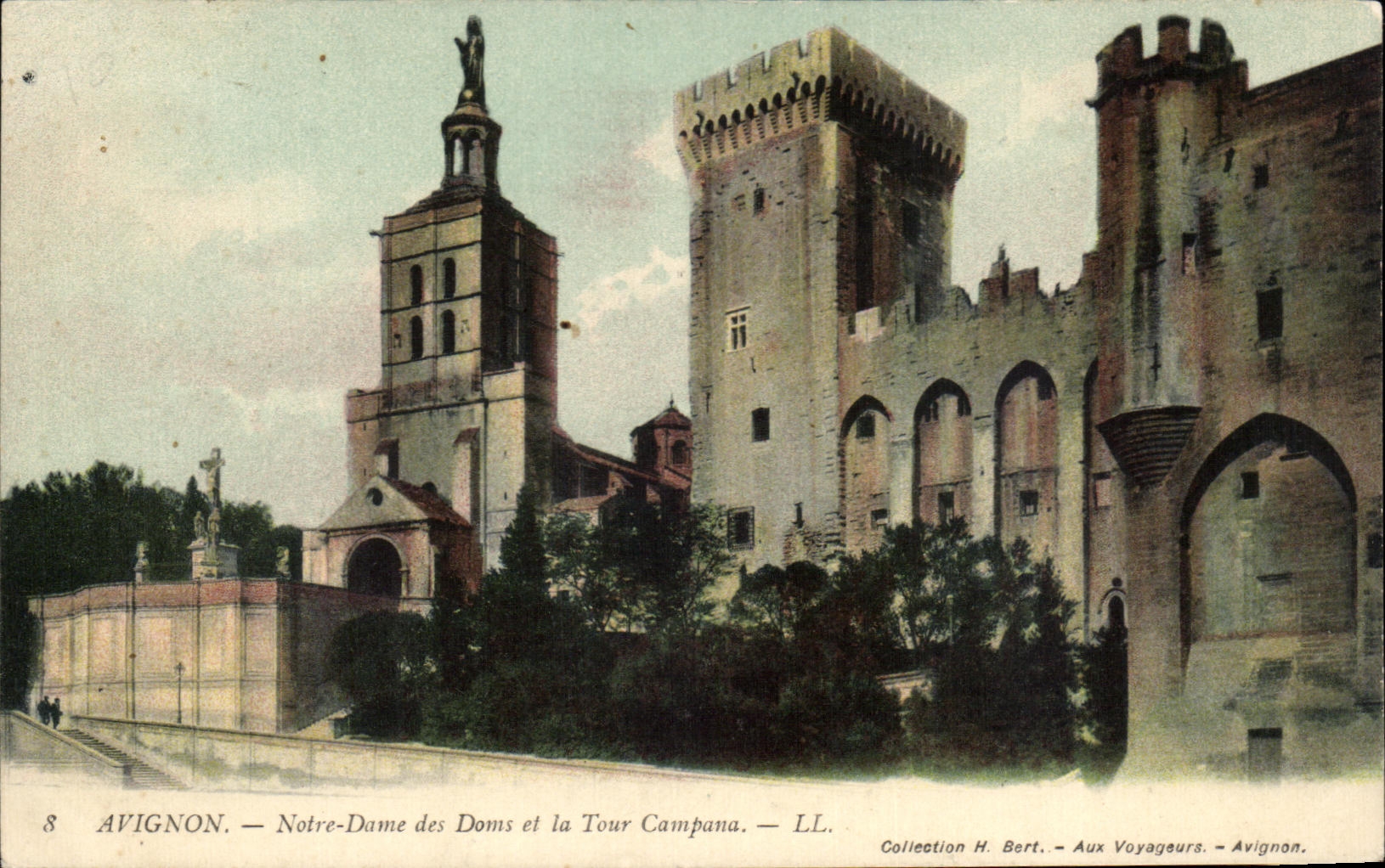 CPA Avignon Notre Dame des Doms et de Tour Campana