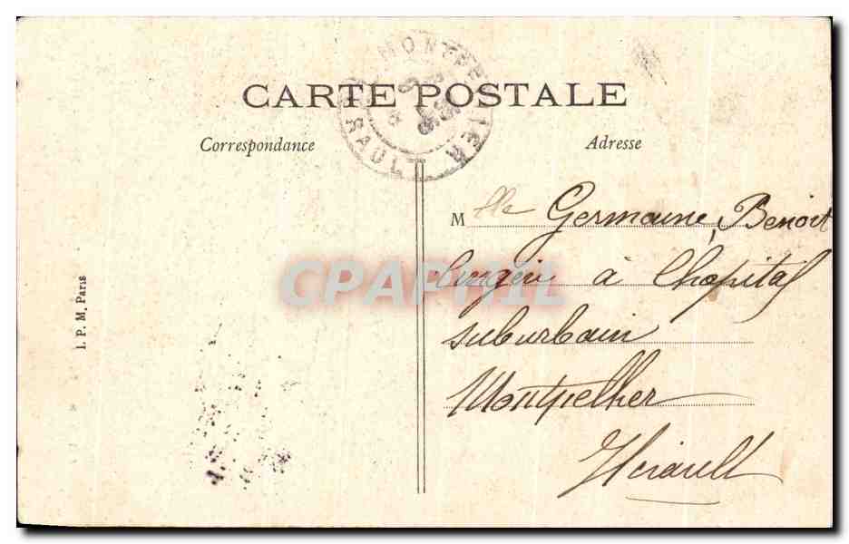 CPA Avignon Porte du Palais des Papes — Verso
