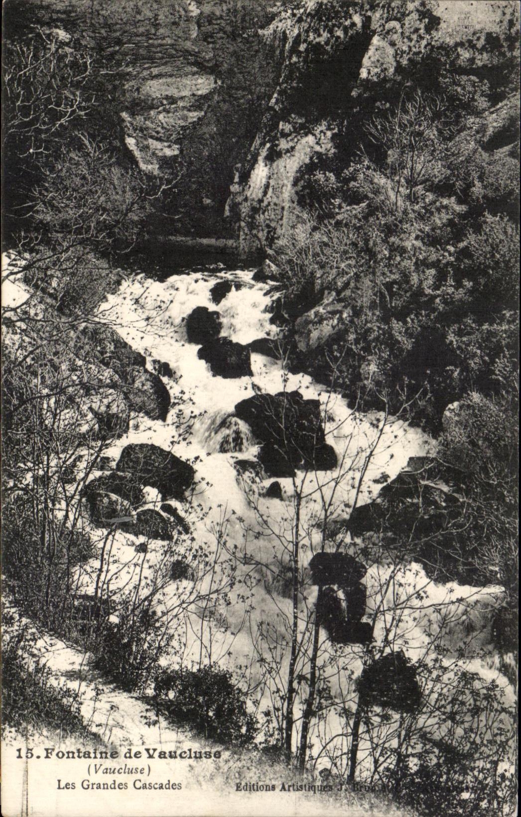 CPA Fontaine de Vaucluse Les Grandes Cascades