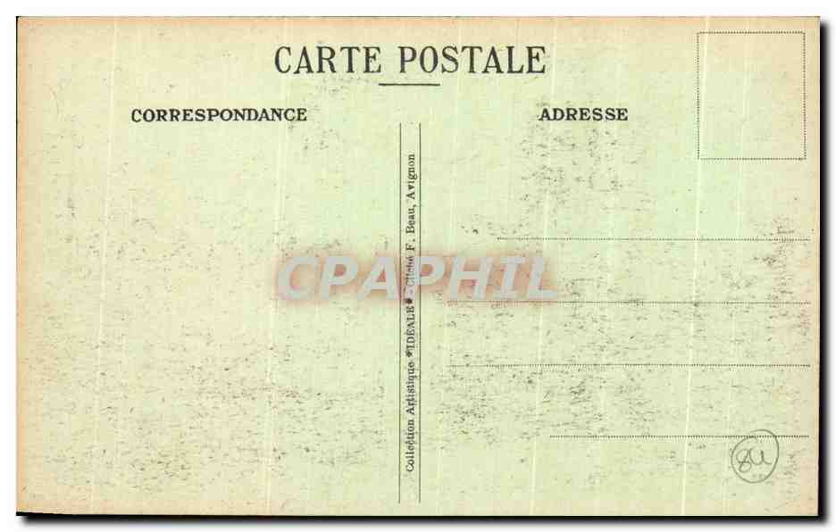 CPA Avignon Allees de Verdun La Tour Ronde des Remparts — Verso