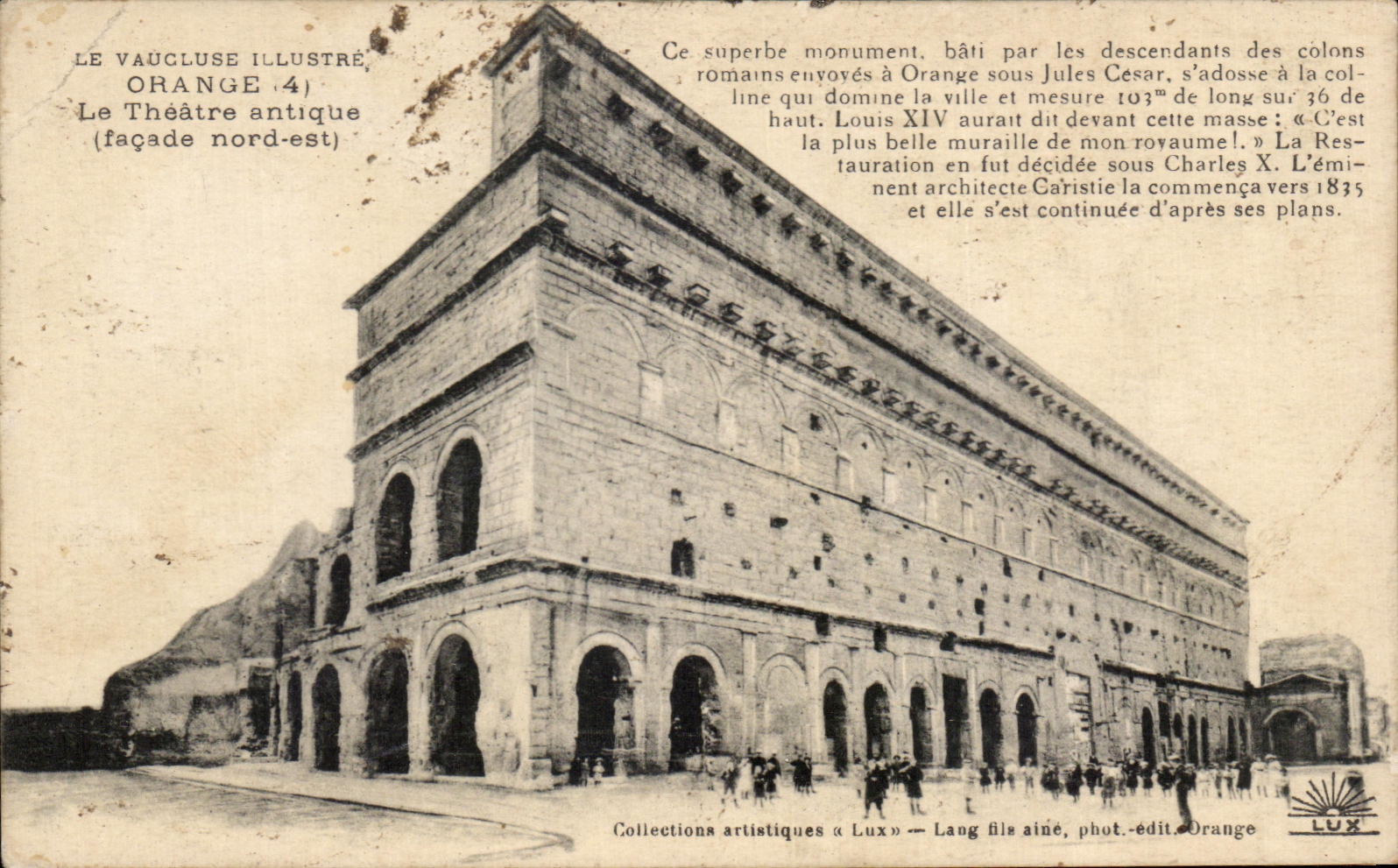 CPA Le Vaucluse Illustre Orange Le Theatre Antique 
