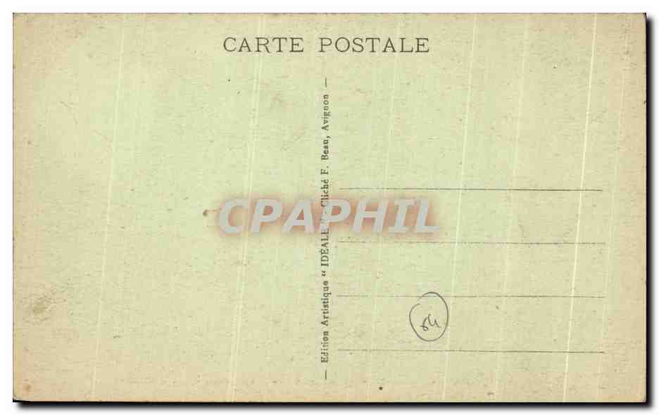 Avignon — Vue générale - Petit Rhône - Île de la Barthelasse et Grand Rhône — Édition Idéale, M. F. B. — Verso