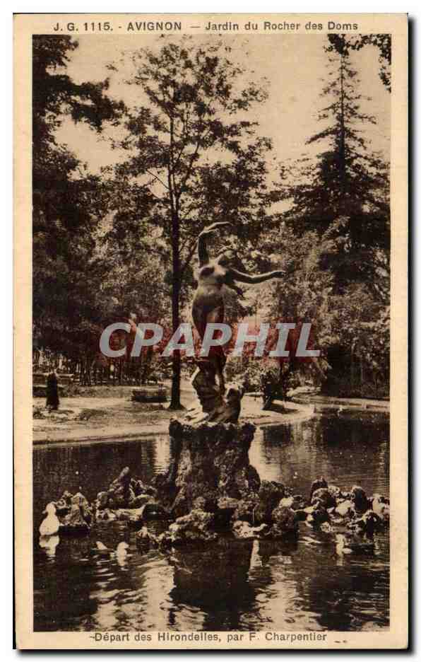 Avignon — Jardin du Rocher des Doms — Départ des Hirondelles, par F. Charpentier
