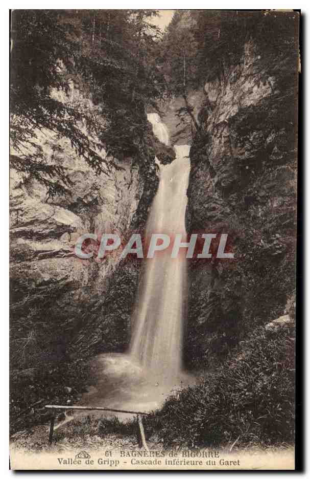 Cascata inferiore del Garet — Bagnères-de-Bigorre — editore anonimo, n°61