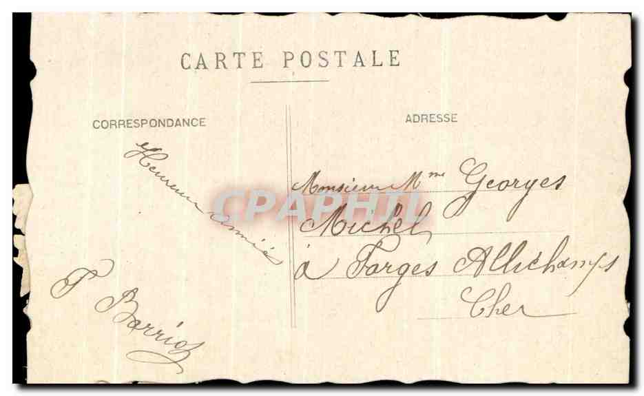 CPA Fantaisie Fleurs Ange De Bruere — Rückseite