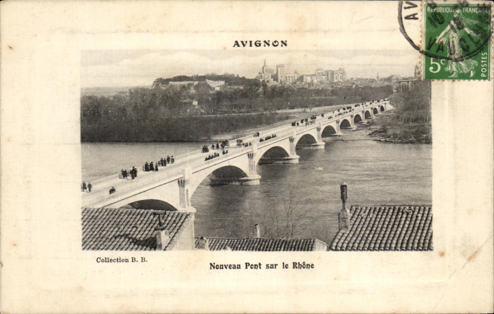 CPA Avignon Nouveau pont sur le Rhone