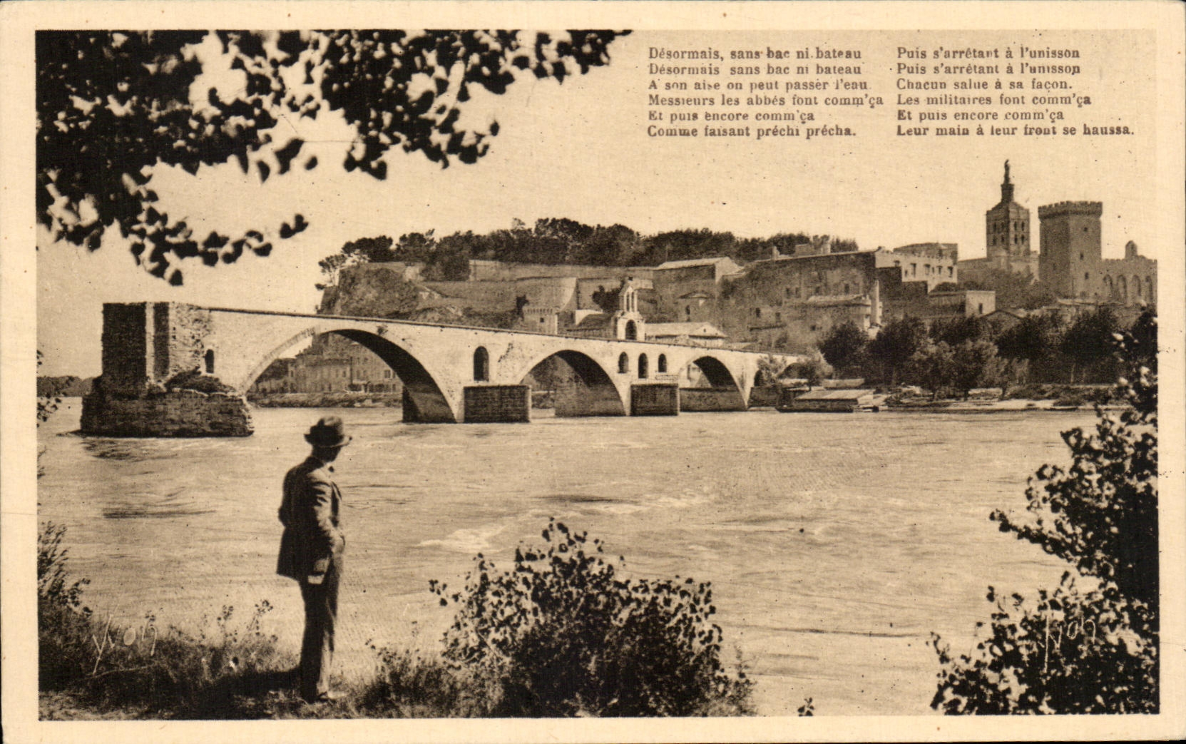 CPA Avignon Le pont 