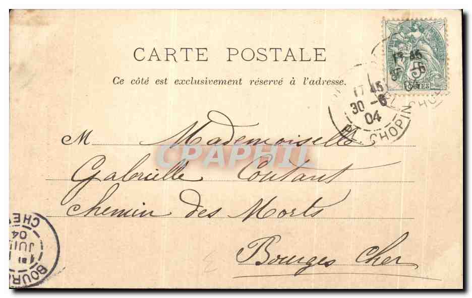 CPA Paris ND de Consolation Rue Jean Goujon  — Rückseite