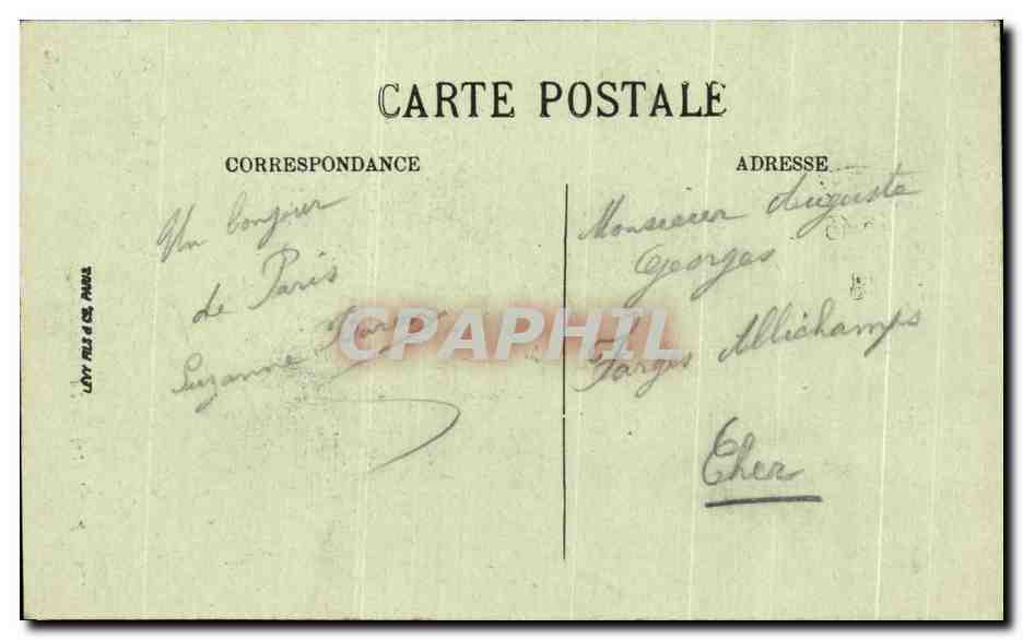 CPA Paris La Colonne Vendome Bouteur Dtainetre metres — Rückseite