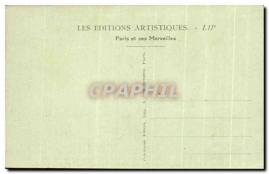 CPA Paris La Tombe du Soldat inconnu et la Flamme perpetuelle du Souvenir Militaria — Rückseite