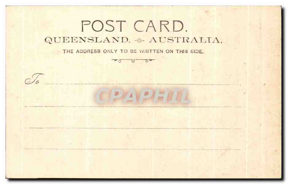 CPA Port Office Hafenamt Brisbane Australia Australie — Rückseite