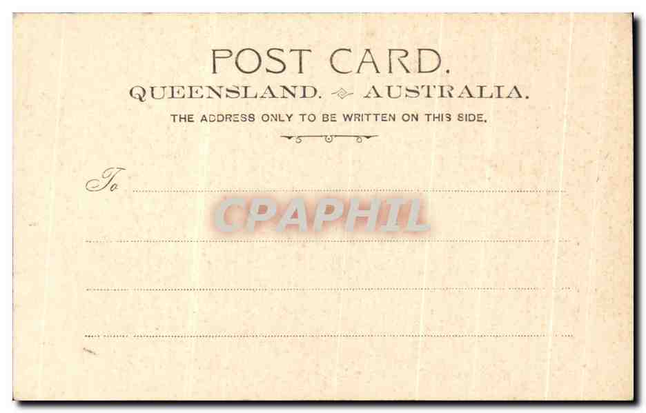 CPA Government House Regierungspalast Brisbane Australia Australie — Rückseite